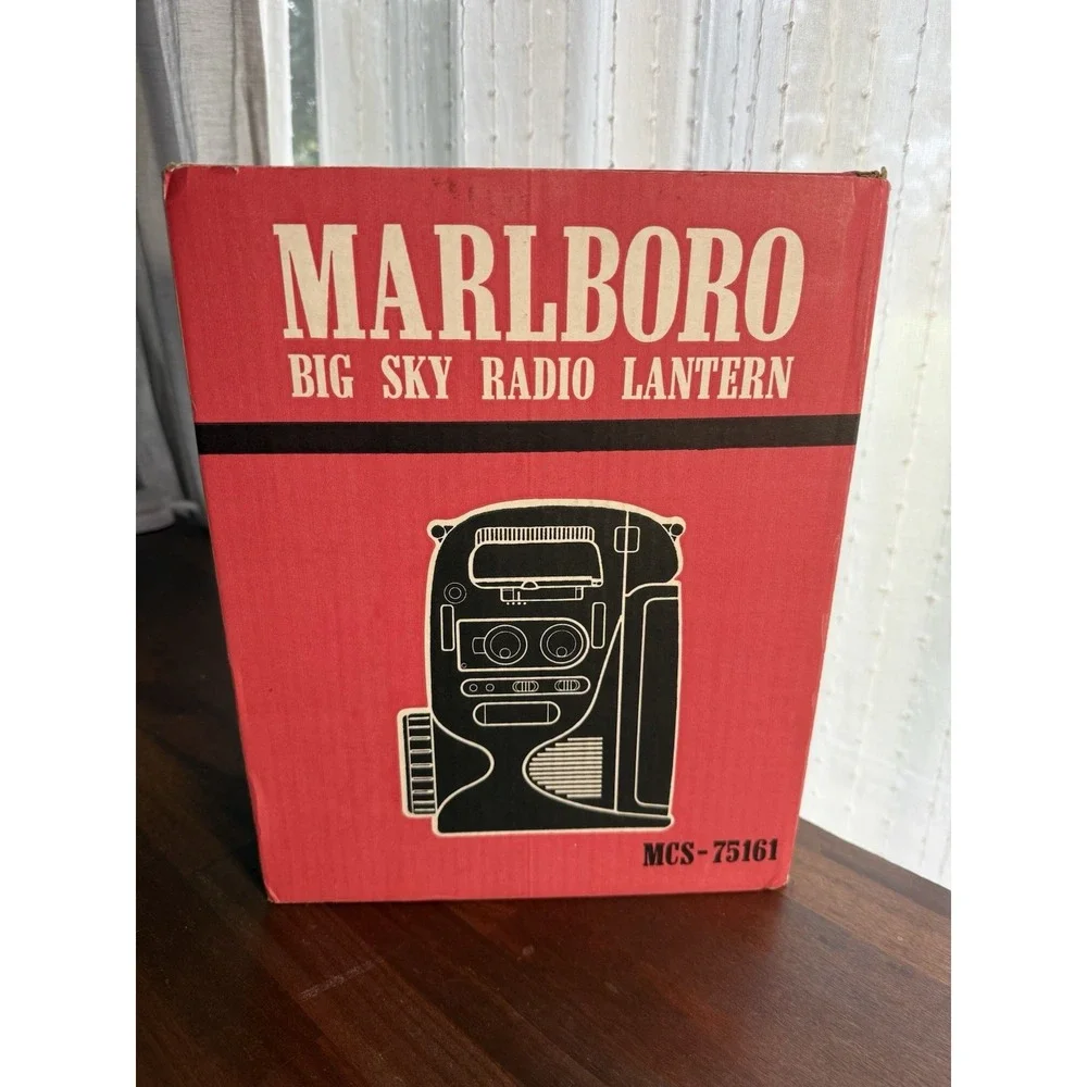 NOS Vintage Marlboro Big Sky Radio Lantern MCS-75161 Lamp Siren Radio NEW NIB